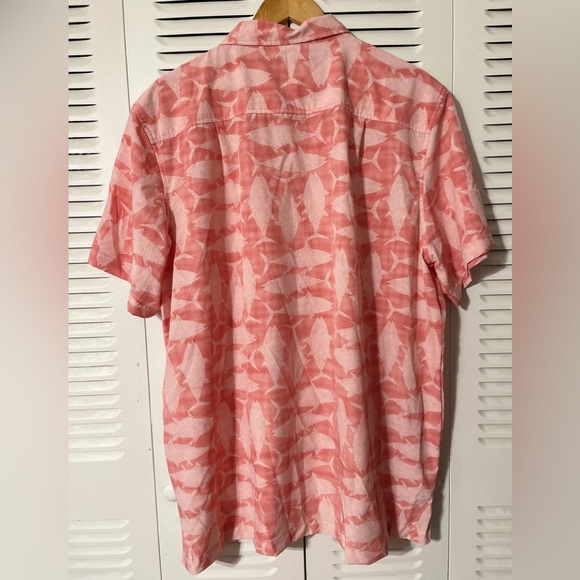 CARIBBEAN JOE ISLAND SUPPLY CO.  MEN'S SHORT SLEEVES SHIRT PINK SIZE XXL - Picture 4 of 15